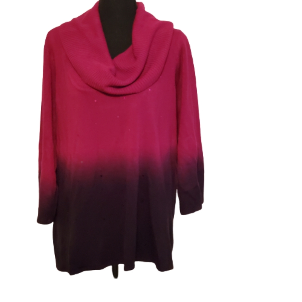 Kim Rogers cowl neck sweater size 2x